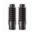VOORVORKRUBBER MBK 51 16.5cm 30mm ZWART SET