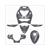 LACKSATZ KIT PIAGGIO ZIP''00 LC (6) SATIN GREY