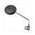 SPIEGEL UNI PVC ROND + KLEM ZWART 102mm