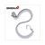 LUGGUAGERUBBER BIG 60cm HOOK/CLAMP GREY BIBIA