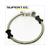 BRAKE TUBE FRONT UNI  40cm SUPERTEC