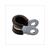CABLE GROMMET UNIVERSAL WITH RUBBER  8mm 
