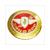 ZUNDAPP TANKTRANSFER ROND EMBLEEM veer ROOD