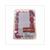 CARTON FICHES DE CONTACT ROUGE 165pcs