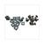 FAIRING SCREW M6x12 HEXAGON / CAGE NUT SET (10) 