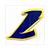 STICKER NUMMER -1- BLAUW-GEEL 5.5cm